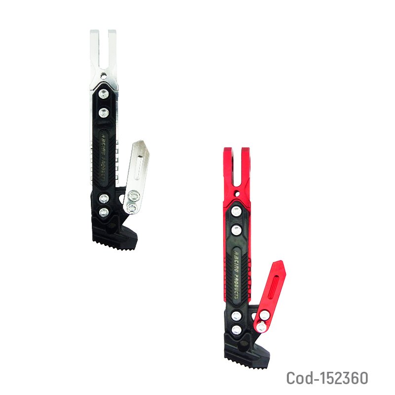 Pata de apoyo para moto universal regulable tipo racing varios colores. mayorista — imagen 3