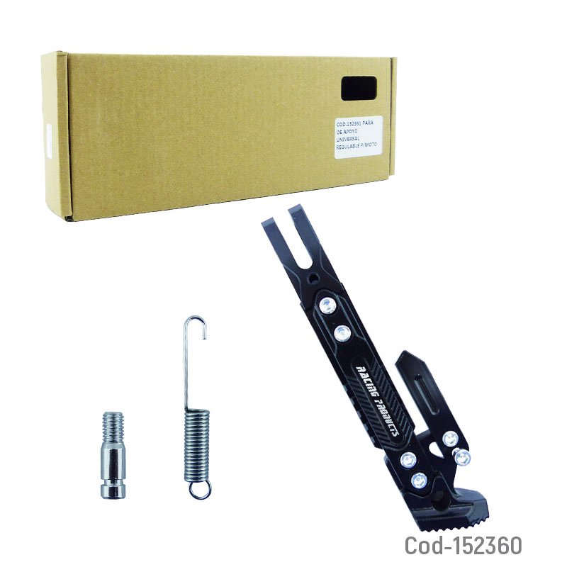 Pata de apoyo para moto universal regulable tipo racing varios colores. mayorista — imagen 4