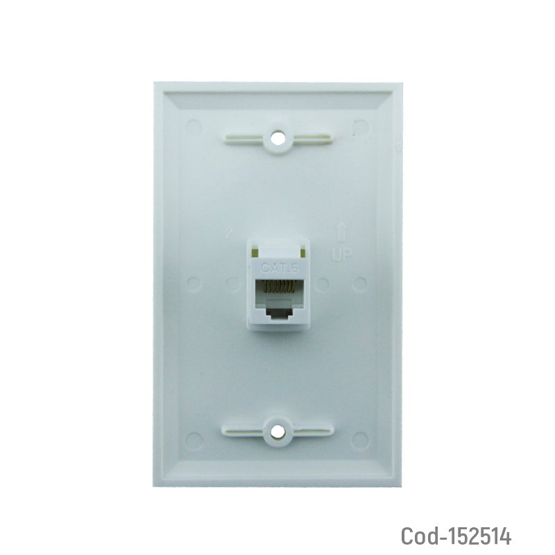 Modulo conector rj-45 para muro cat 6 hembra - pack de 10 unidades mayorista — imagen 2