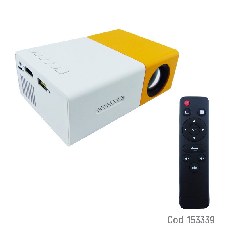 Proyector LED Multimedia Con Conexion HDMI, VGA, AV Y Micro SD. Control Remoto 12.6 cm x 8.2 cm x 4.7 cm por mayor en Chile