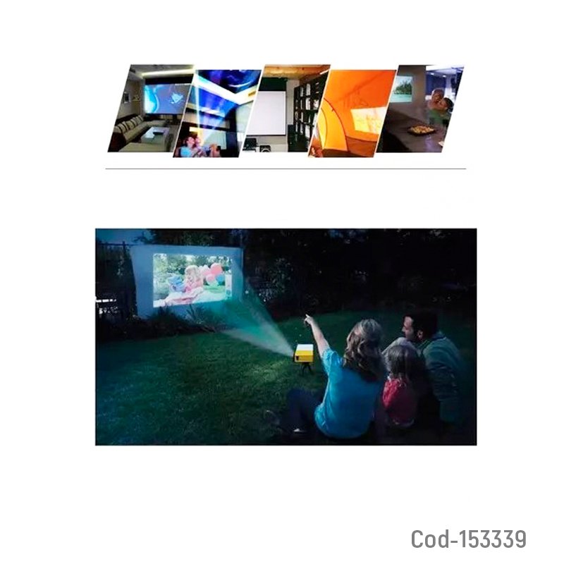 Proyector led multimedia con conexion hdmi, vga, av y micro sd. control remoto mayorista — imagen 3