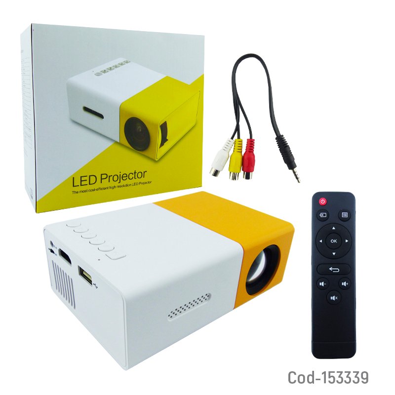 Proyector led multimedia con conexion hdmi, vga, av y micro sd. control remoto mayorista — imagen 4