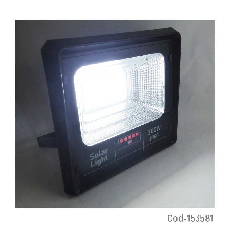 Proyector solar led de 300 watt y 252 led con panel solar marca jortan mayorista — imagen 3