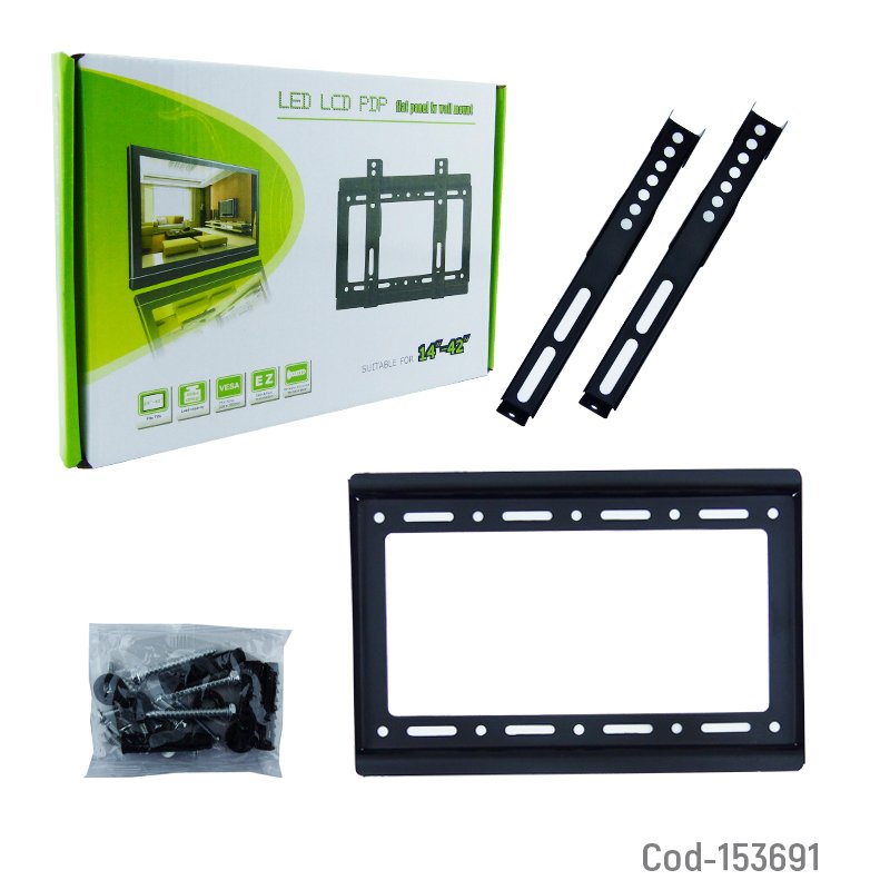 Soporte para tv de 14” a 42” fijo, soporta hasta 25 kg de peso. - pack de 10 unidades mayorista — imagen 2