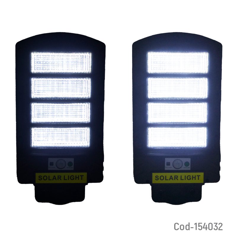 Foco para poste solar de 200 watt con 4 placas de 320 led en pvc con control y sensor mayorista — imagen 3