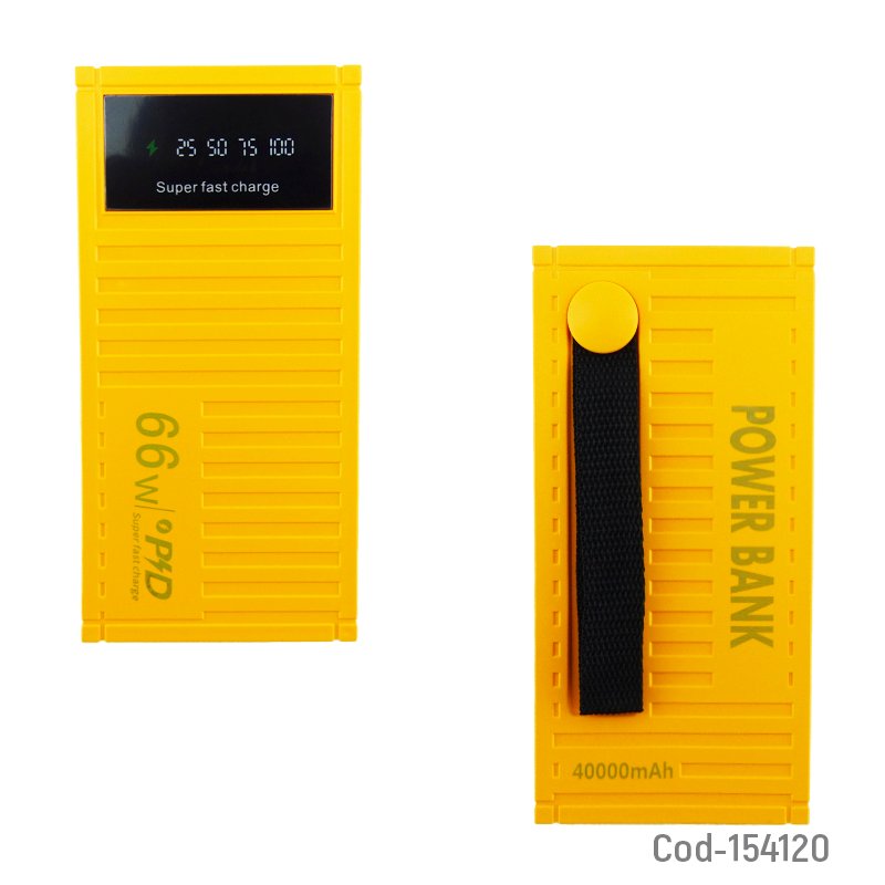 Bateria de emergencia de 66 watt 40.000 mah conexion de 2 puertos usb y 1 pd variedad de colores mayorista — imagen 2