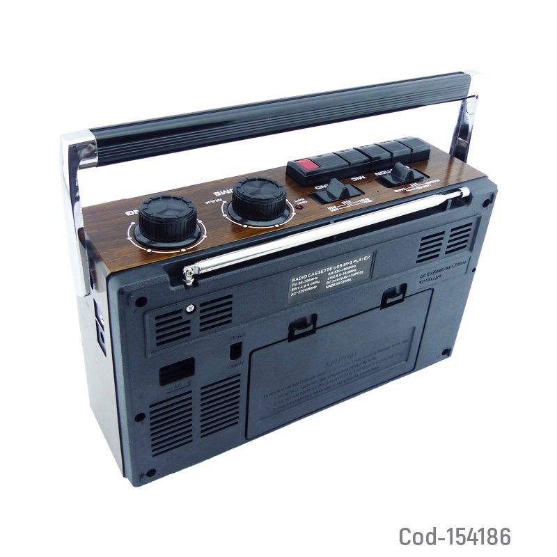 Radio cassette am/fm modelo yg-336u conexion usb y sd marca yuegan. mayorista — imagen 2