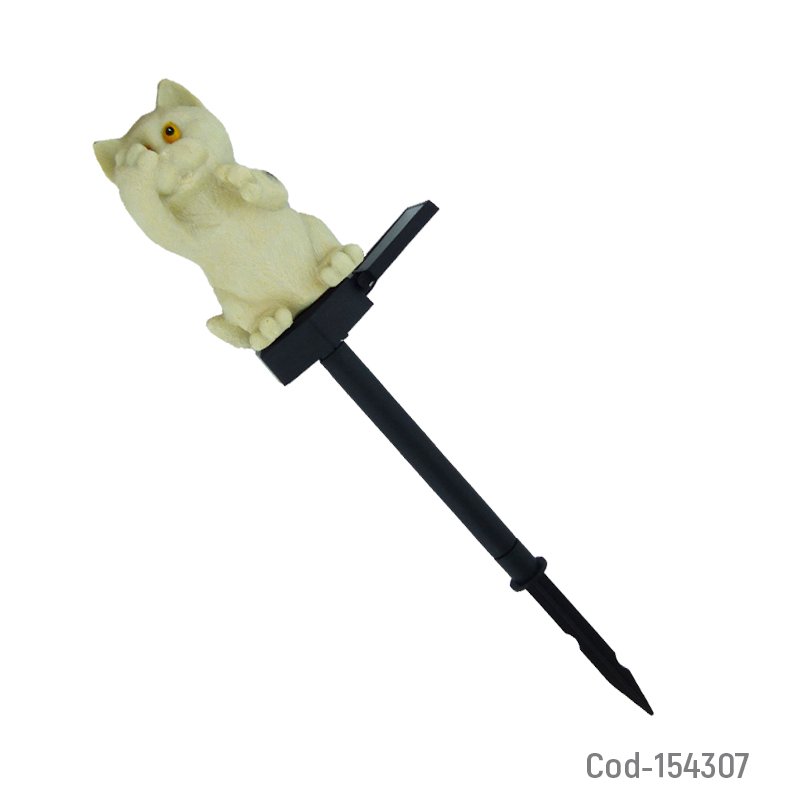 Estaca led solar diseño gato para cesped con luz. mayorista — imagen 2