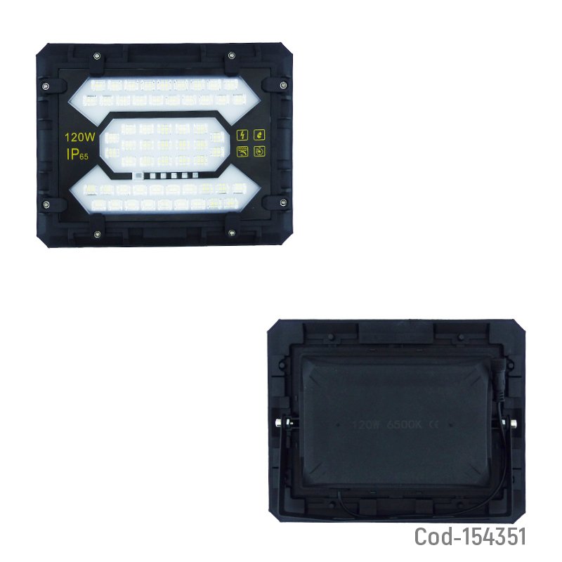 Proyector solar led de 120 watt con 114 led panel solar y control remoto. mayorista — imagen 2