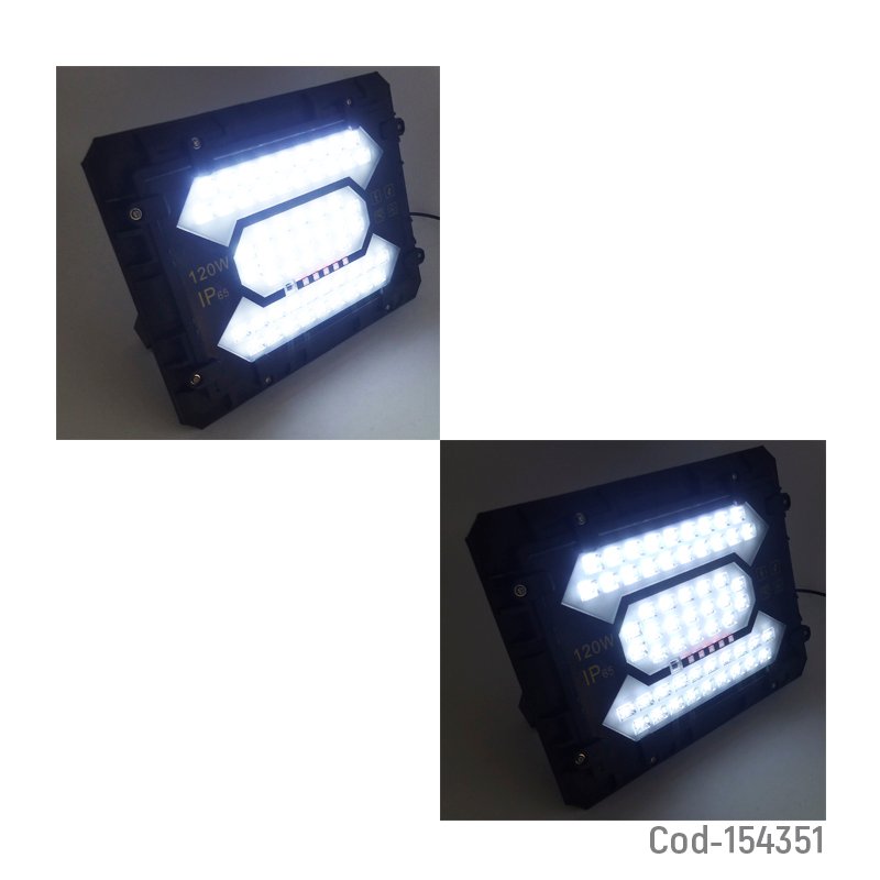 Proyector solar led de 120 watt con 114 led panel solar y control remoto. mayorista — imagen 3