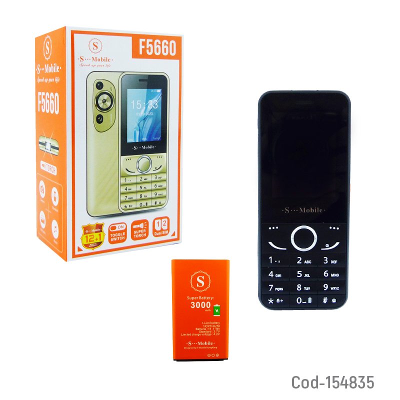Telefono celular dual sim modelo f5660 con bateria de 3000 mah y en dos colores mayorista — imagen 4