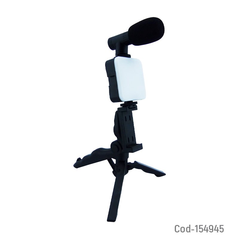 Estabilizador Para Smartphone Con Tripode, Luz, Microfono Y Control Remoto Bluetooth 78 cm x 66.5 cm x 30.5 cm por mayor en Chile