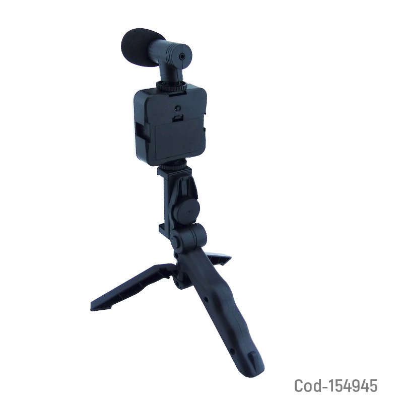 Estabilizador para smartphone con tripode, luz, microfono y control remoto bluetooth mayorista — imagen 2