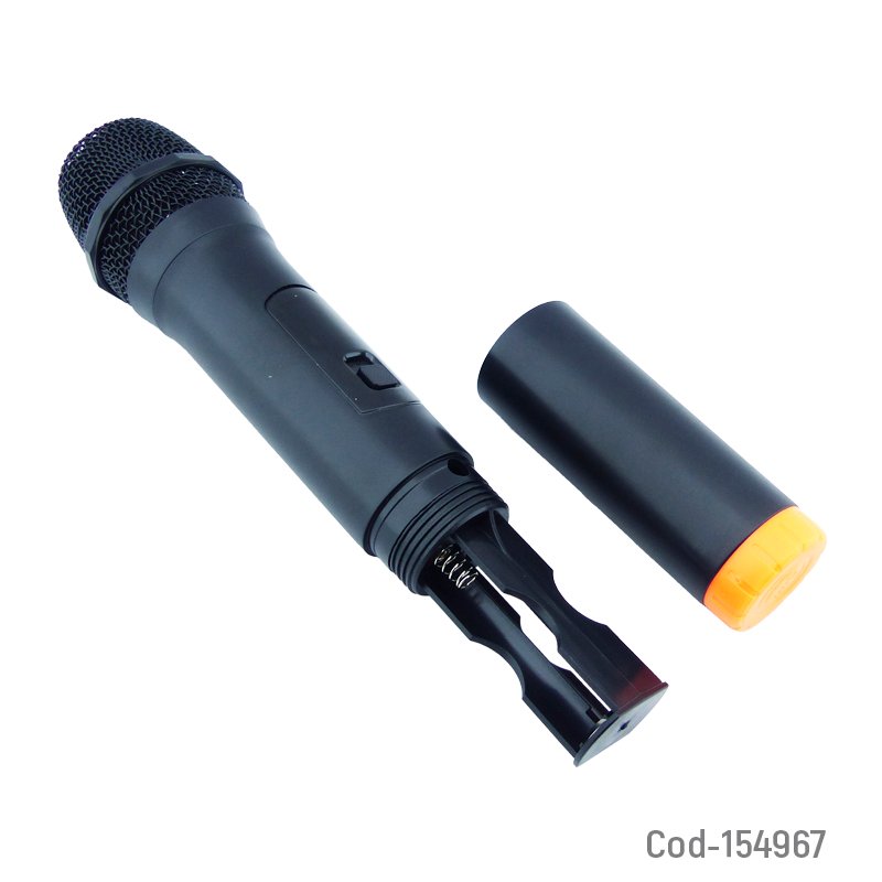 Microfono inalambrico profesional doble con pantalla led y receptor recargable. mayorista — imagen 2