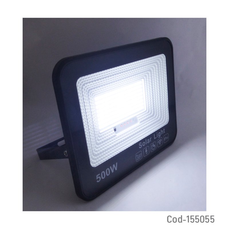Proyector solar led de 500 watt, 200 led con panel solar y control remoto mayorista — imagen 3