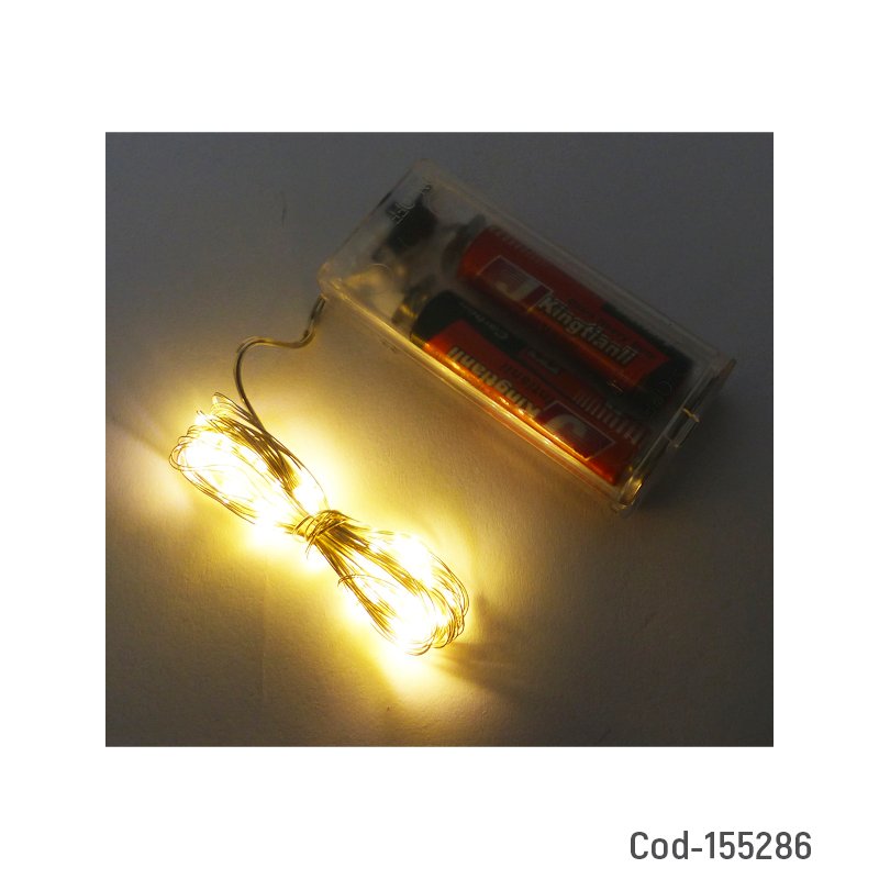 Guirnalda led a pila aa de 30 led y 3 mts de longitud. mayorista — imagen 2
