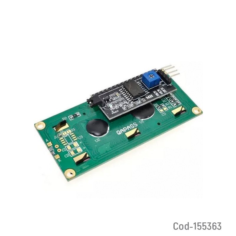 Pantalla Mini LCD 16 X 2 Con Interfaz 12C Soldado Para Arduino - Pack de 10 unidades 8 cm x 3.5 cm x 2 cm por mayor en Chile
