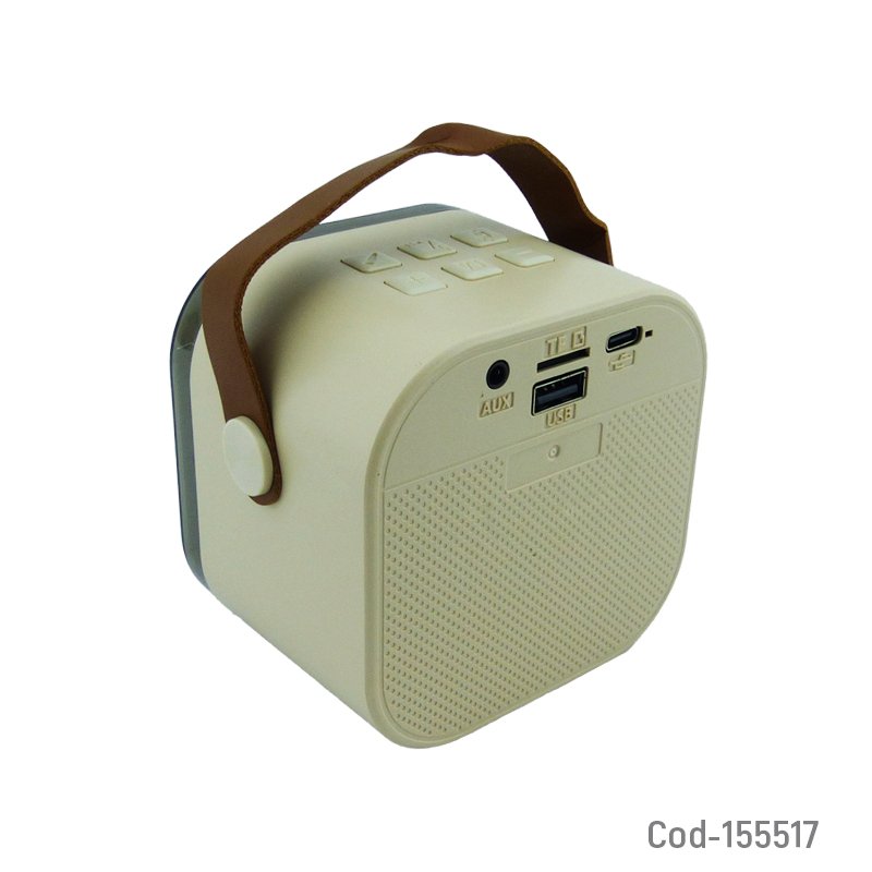 Parlante recargable portable modelo k12 tipo cubo con luz led variedad de colores. mayorista — imagen 2
