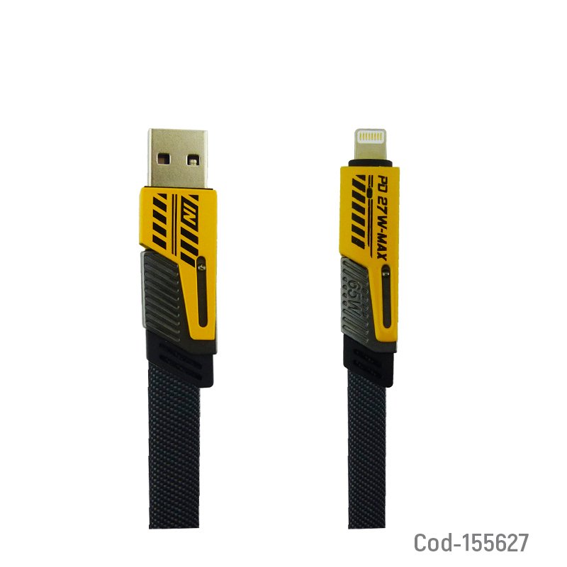 Cable 4 en 1 type-c a usb y type-c a lightning en malla plano fast charge. - pack de 10 unidades mayorista — imagen 3