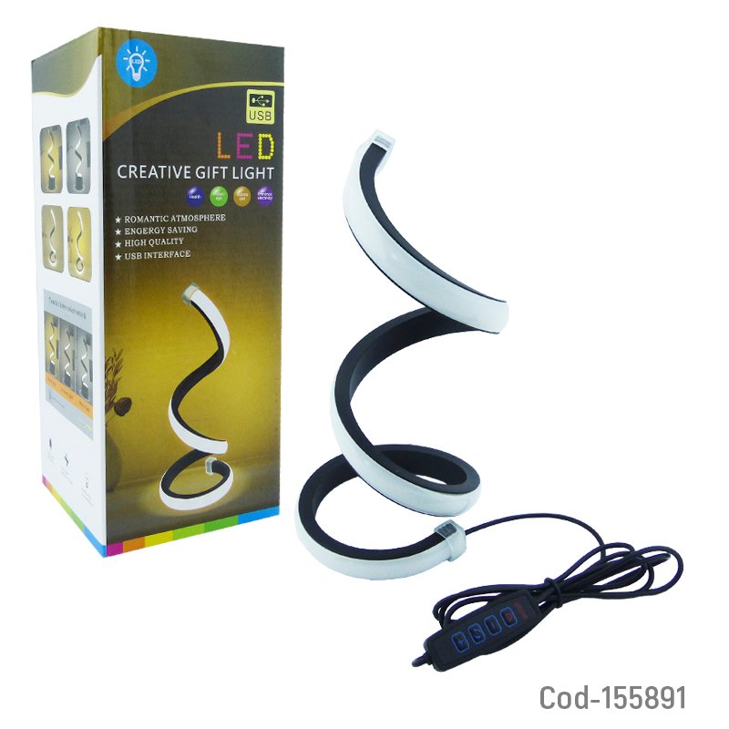 Lampara de escritorio led tipo rulo usb luz en tres tonos. mayorista — imagen 3