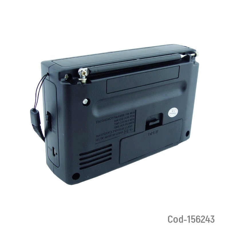Radio multibanda marca hairun recargable micro usb, am, fm, tv-am-sw variedad de colores mayorista — imagen 2