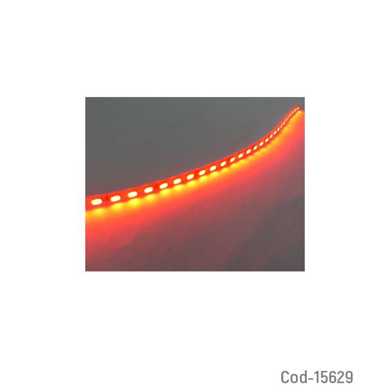 Tira led estrobo, 60cm, luz roja 12v, p/auto-moto, waterproof. set x 1. - pack de 10 unidades mayorista — imagen 2