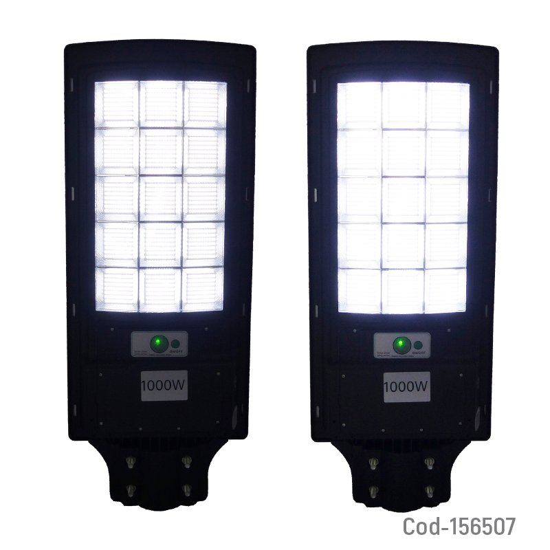 Foco para poste solar 1000 watt con 15 placas de 924 led en pvc con control remoto y sensor de movimiento. mayorista — imagen 3