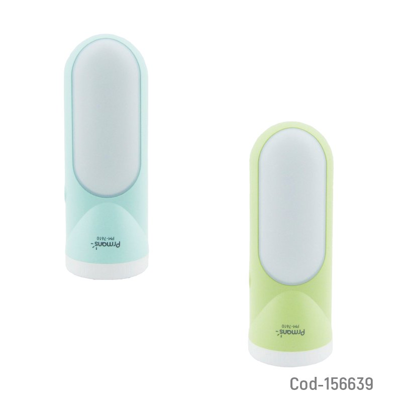 Linterna de 1 led mas cob modelo pm-7610 marca prmans recargable por tipo-c en dos colores. mayorista — imagen 2