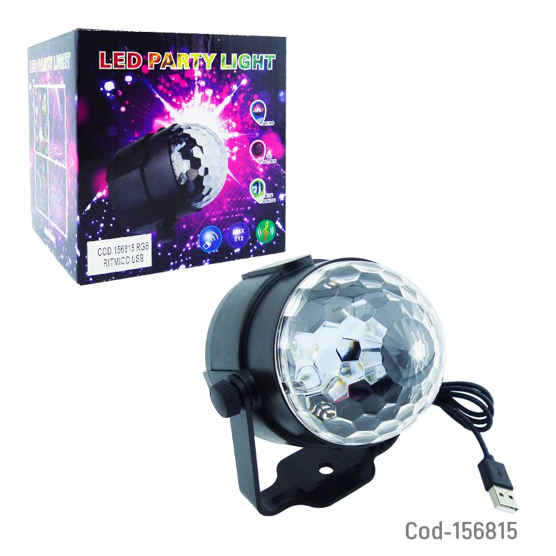 Led magic mini, con usb, ritmica, en caja. mayorista — imagen 3