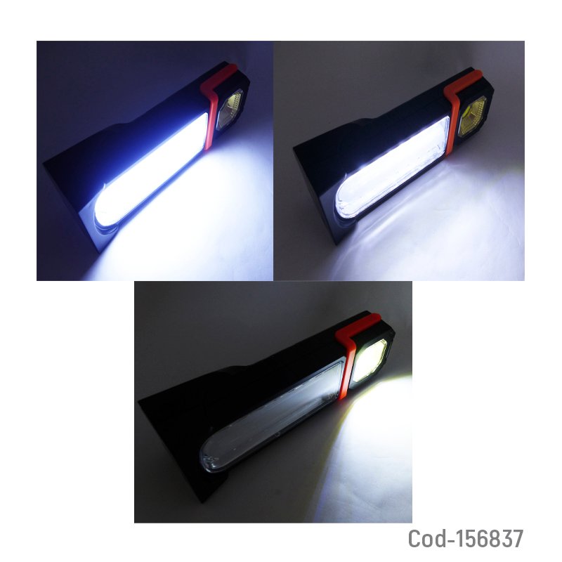 Lampara solar led modelo sh-756 de 16 led mas 1 cob y tubo, marca shuai hu recargable mayorista — imagen 3