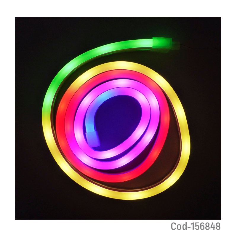 Tira led neon de 1 mts, usb, con app para smartphone y control remoto. mayorista — imagen 2