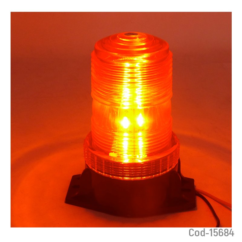 Baliza led strobo 30 led ambar, apernable, 12/24 volt. en caja. mayorista — imagen 2