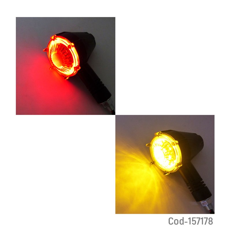 Luz intermitente para moto duo color marca a&c modelo motoroyal en blister mayorista — imagen 2