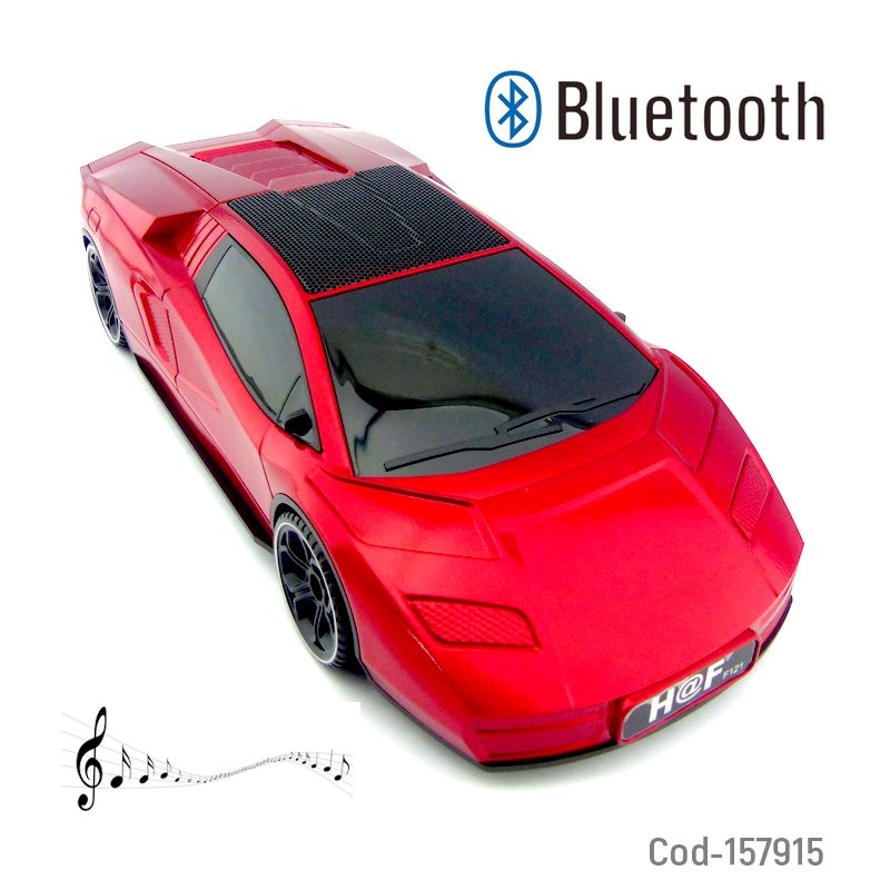 Parlante Recargable Modelo HF-F121 LAMBORGHINI Con Conexion Bluetooth, USB Y FM Variedad De Colores. 23.2 cm x 10.2 cm x 5.3 cm por mayor en Chile