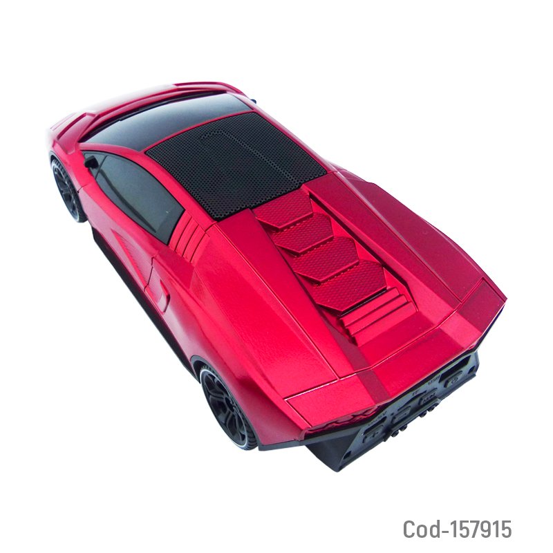 Parlante recargable modelo hf-f121 lamborghini con conexion bluetooth, usb y fm variedad de colores. mayorista — imagen 2