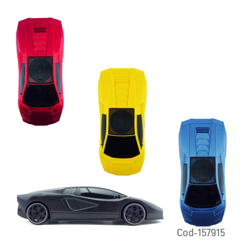 Parlante recargable modelo hf-f121 lamborghini con conexion bluetooth, usb y fm variedad de colores. mayorista — imagen 4