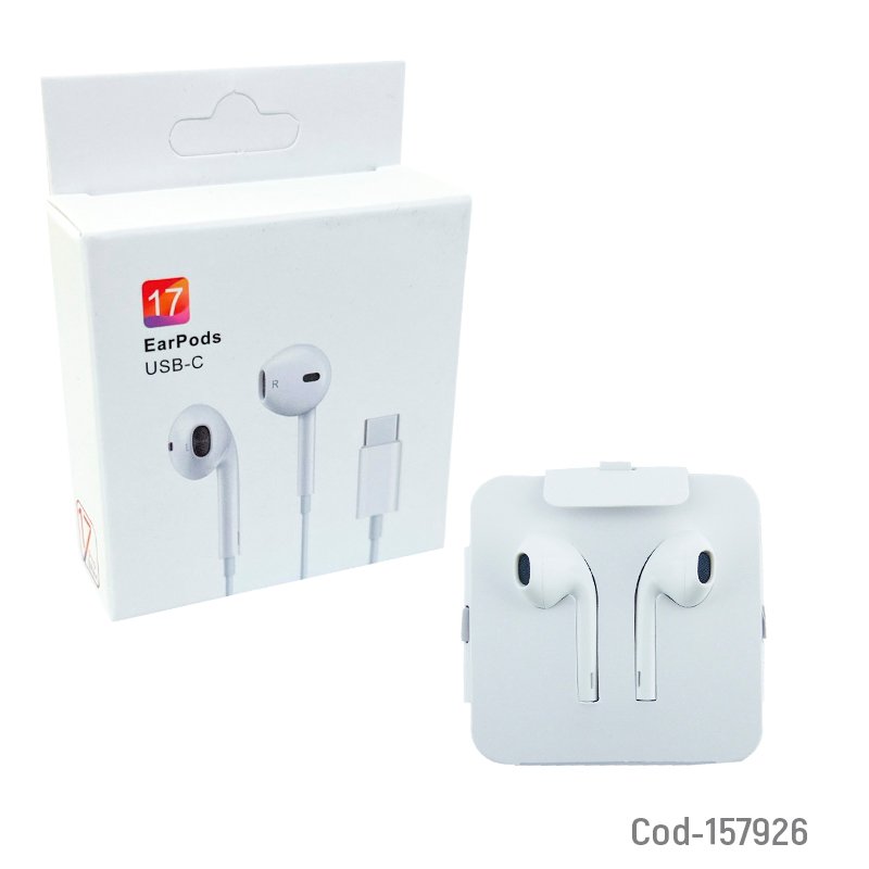 Audifono in ear con microfono type-c modelo i17 pro4 mayorista — imagen 2