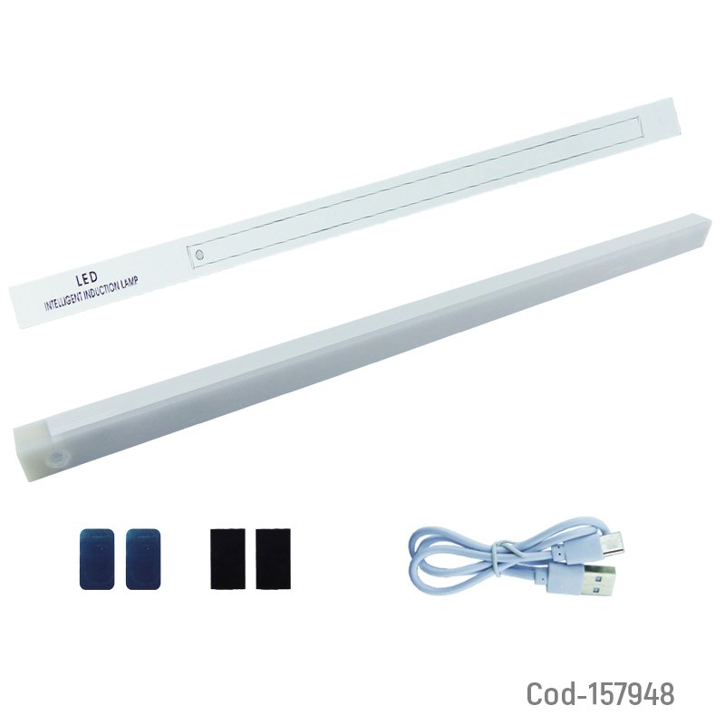 Luz de 36 led barra de 50 cm con sensor de movimiento en luz blanca recargable - pack de 10 unidades mayorista — imagen 3
