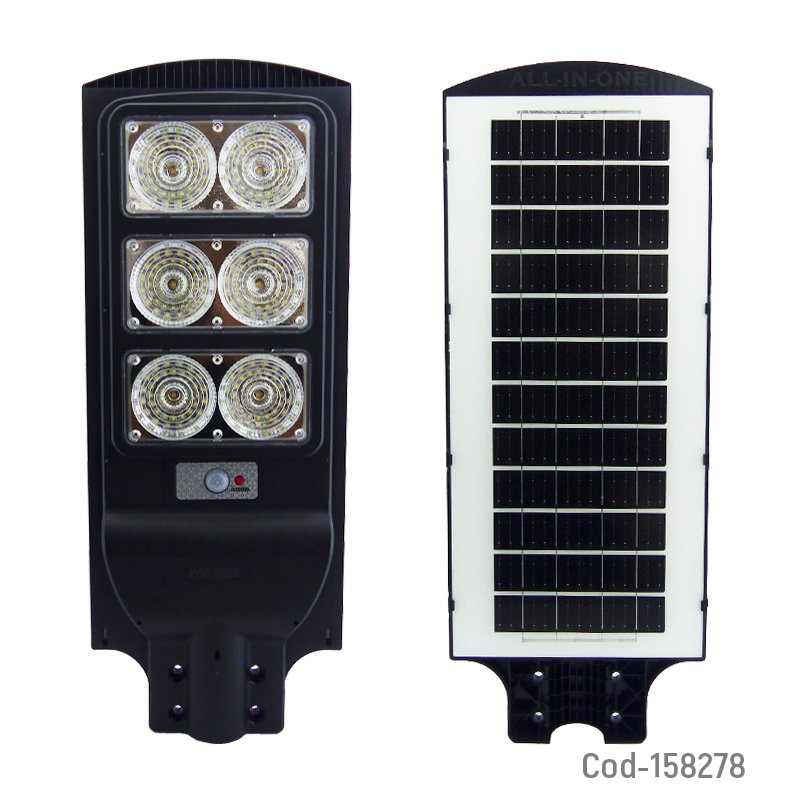 Foco para poste solar de 400 watt con 3 placas de 198 led y control remoto. mayorista — imagen 2