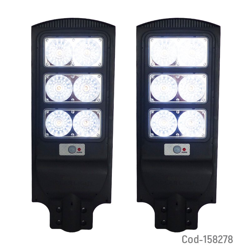 Foco para poste solar de 400 watt con 3 placas de 198 led y control remoto. mayorista — imagen 3