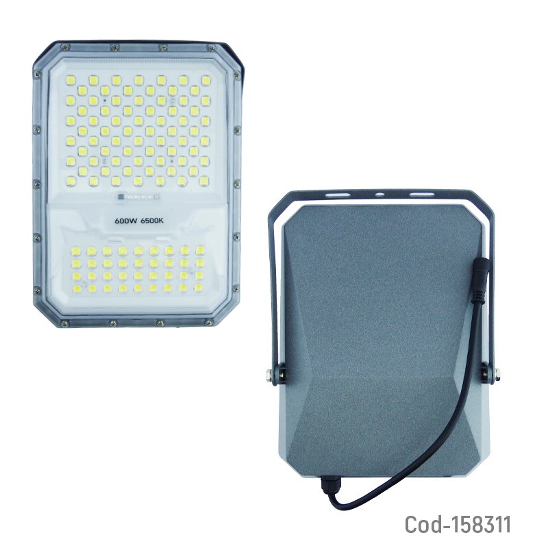 Proyector solar led de 600 watt de 108 led a 6500 k con panel solar y control remoto. mayorista — imagen 2