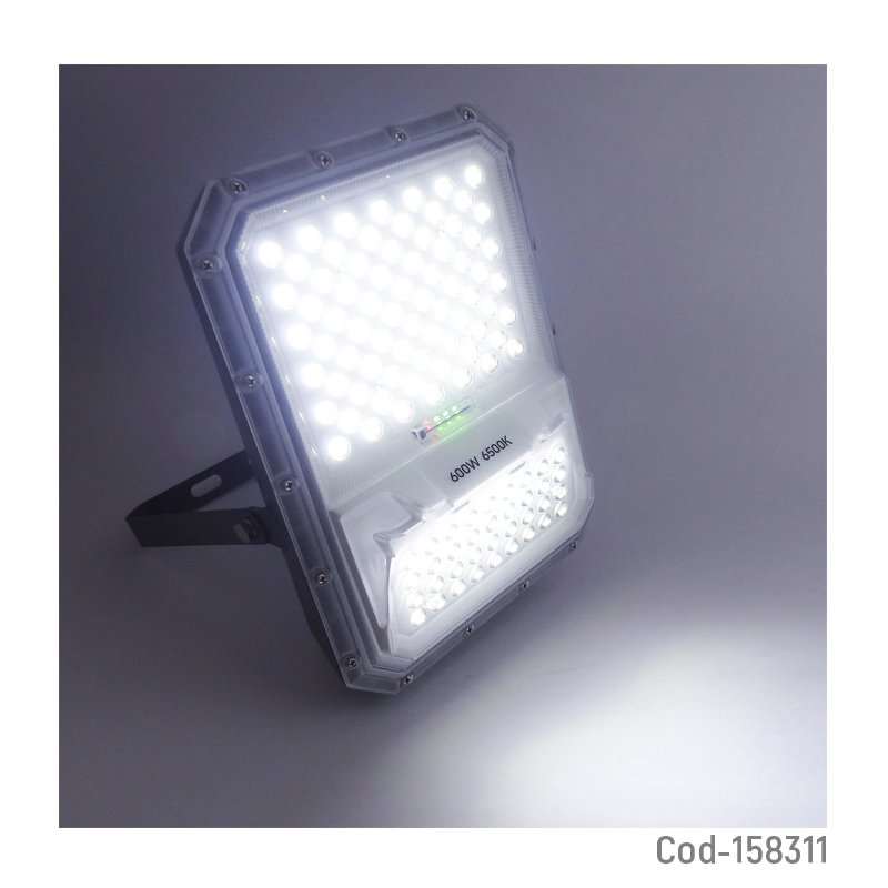 Proyector solar led de 600 watt de 108 led a 6500 k con panel solar y control remoto. mayorista — imagen 3