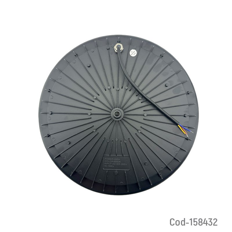 Campana led de 300 watt, con 180 led tipo ufo, modelo spain. de metal con gancho. mayorista — imagen 2