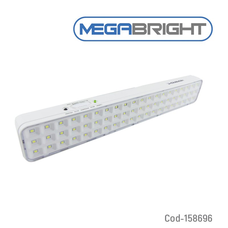 Lampara de emergencia marca megabrigth de 60 led modelo bar60. mayorista — imagen 3