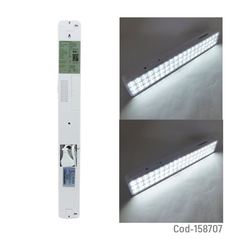 Lampara de emergencia marca megabrigth de 90 led modelo bar90. mayorista — imagen 2