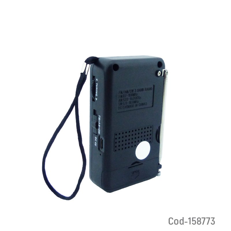 Radio am/fm/sw mini modelo joc tg-66 recargable en 2 colores. mayorista — imagen 2