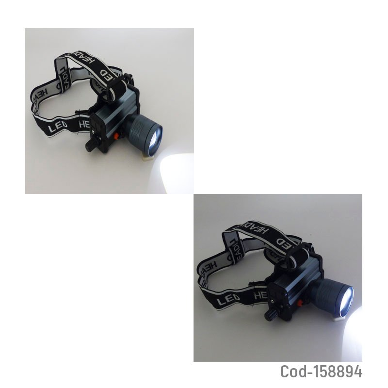 Linterna minero de 1 led marca dat modelo dt-7075 con zoom de led, laser blanca y daimer mayorista — imagen 3