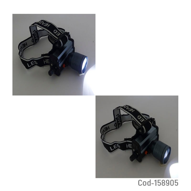 Linterna minero de 1 led marca dat modelo dt-7077 con zoom de led, laser blanca y daimer mayorista — imagen 3