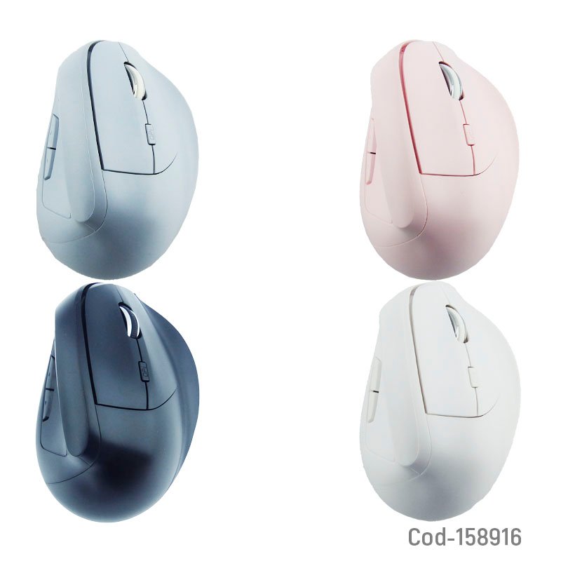Mouse inalambrico vertical marca yelandar modelo d7 bluetooth recargable 2.4 ghz de 6 botones y variedad de colores. mayorista — imagen 3