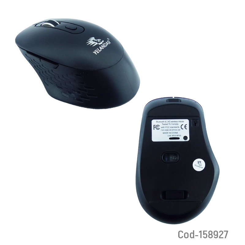 Mouse inalambrico ergonomico bluetooth modelo q8 recargable con 6 botones. variedad de colores. mayorista — imagen 2